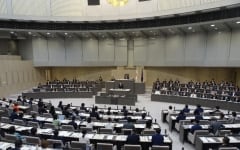 議長就任の写真
