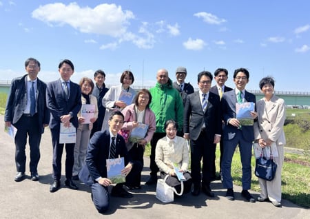 桜大橋の視察