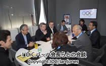 ＩＯＣバッハ会長らとの会談