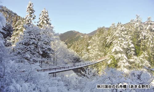 秋川渓谷の石舟橋（あきる野市）