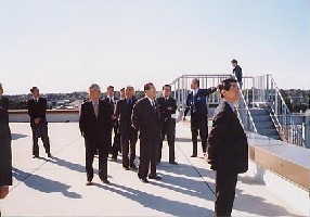 南志摩海底線中継所の現地視察