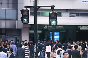 渋谷の交差点横断歩道